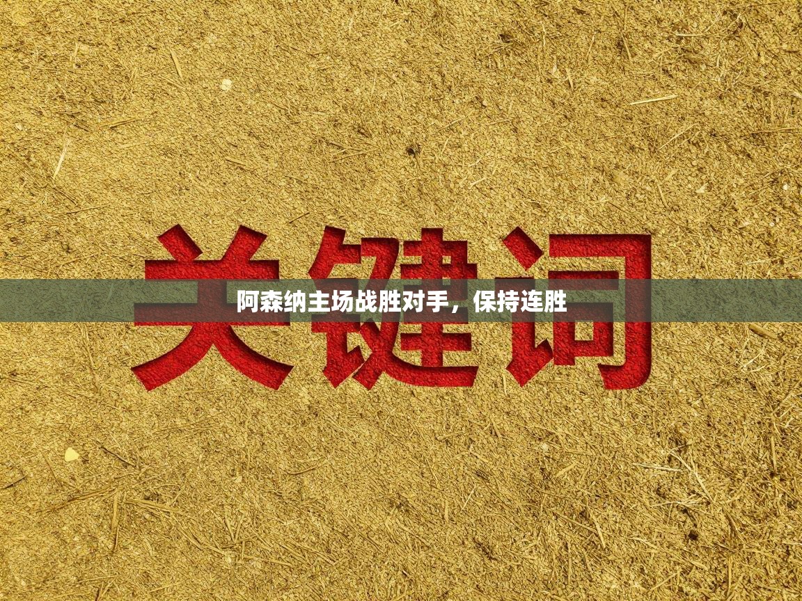 阿森纳主场战胜对手，保持连胜  第2张